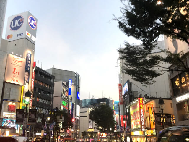 渋谷の街並み
